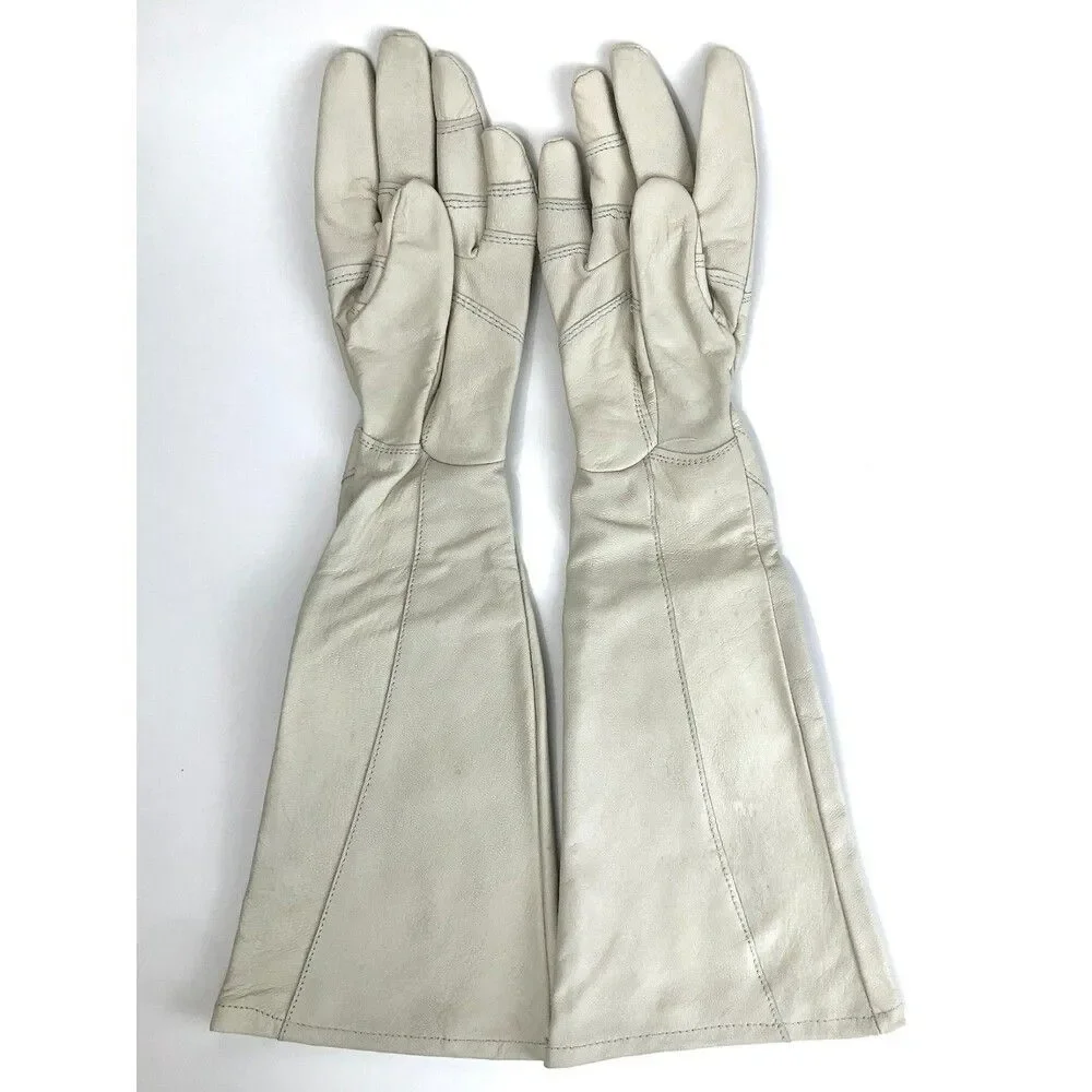 StoneBreaker Leather Rose Gloves Goatskin Sz S Gauntlet 'Fit to Work' Patented